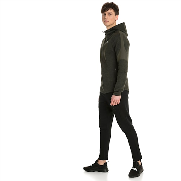 Evostripe Full Zip Men's Hoodie, Forest Night, extralarge