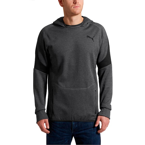 Evostripe Warm Hoodie, Dark Gray Heather, extralarge