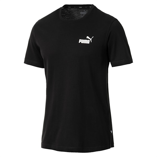 Men's Essentials Small Logo Cotton T-Shirt, Cotton Black, extralarge-IND