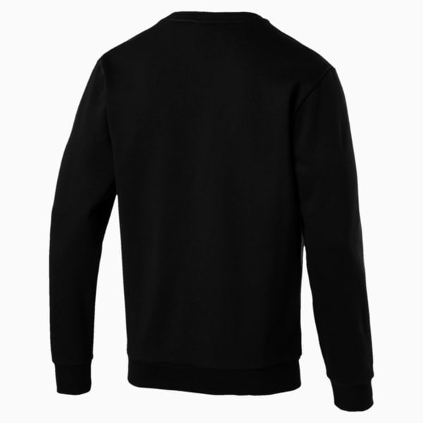 Essentials Men's Crewneck Sweatshirt, Puma Black