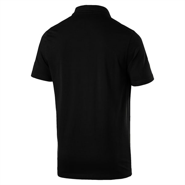 Essentials Men's Jersey Polo, Cotton Black, extralarge-IND