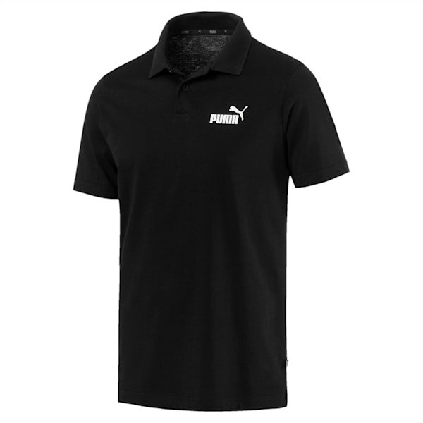 Essentials Men's Jersey Polo, Cotton Black, extralarge-IND