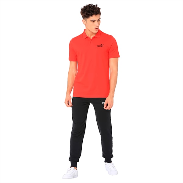 Essentials Men's Jersey Polo, Puma Red, extralarge-IND