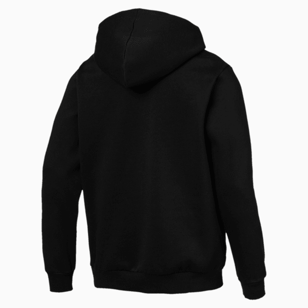 Essentials Men's Hooded Fleece Jacket, Puma Black, extralarge