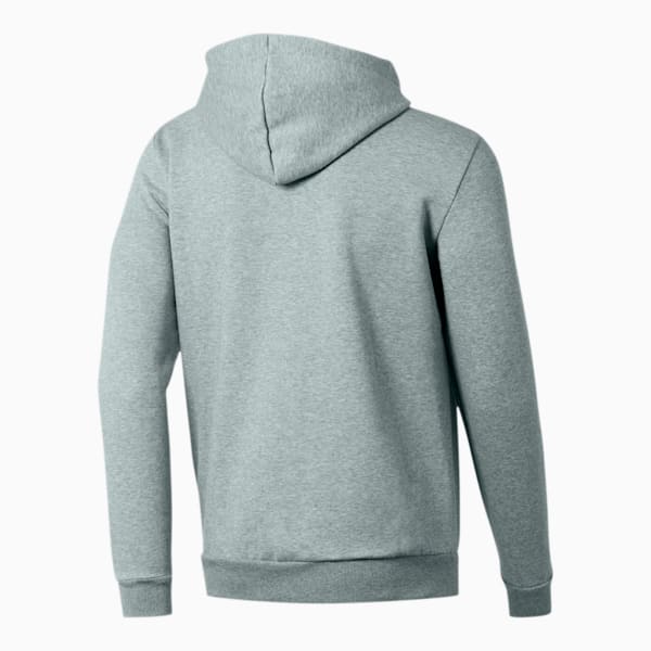 Essentials Men's Hooded Fleece Jacket, Medium Gray Heather-Cat, extralarge