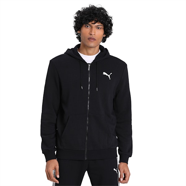 Essentials Hooded Jacket, Puma Black-Cat, extralarge-IND