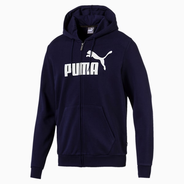Essentials Men's Hooded Jacket, Peacoat, extralarge-IND