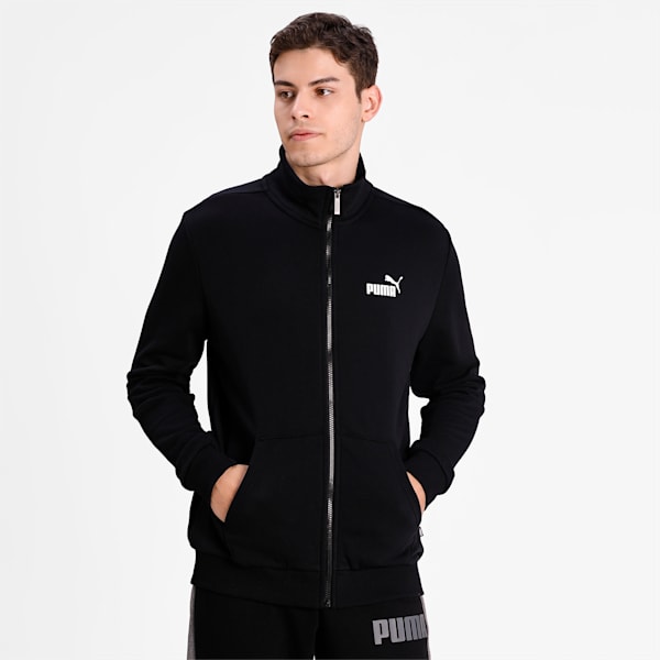 Essentials Men's Track Jacket, Puma Black, extralarge-IND