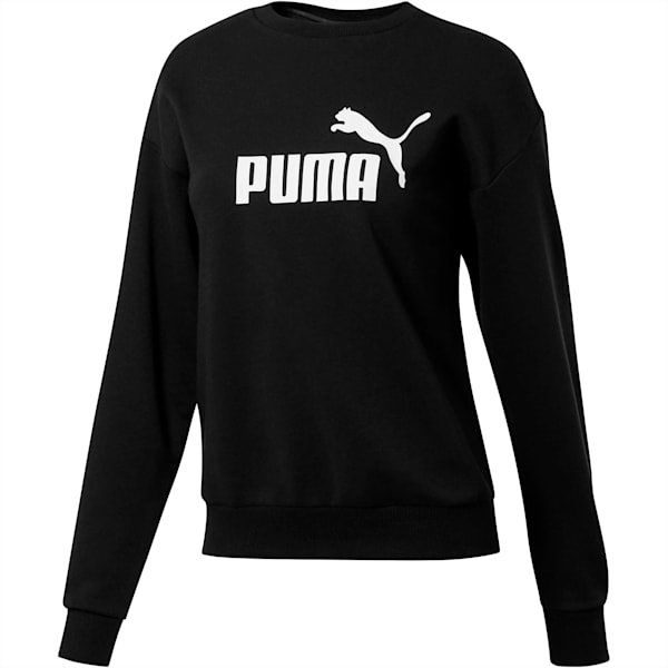 Essentials Women's Crewneck Sweashirt, Cotton Black, extralarge