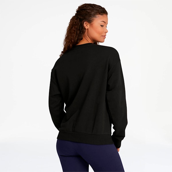 Essentials Women's Crewneck Sweashirt, Cotton Black, extralarge