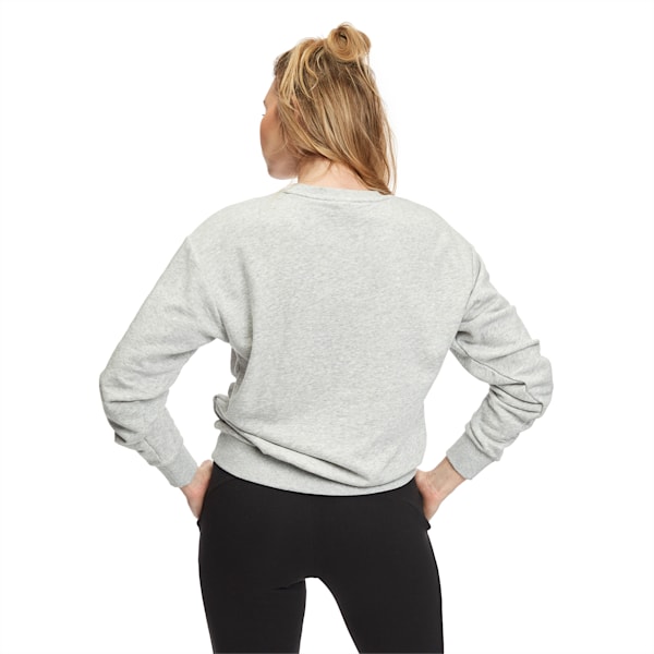 Essentials Crew Women's Sweatshirt, Light Gray Heather, extralarge-AUS
