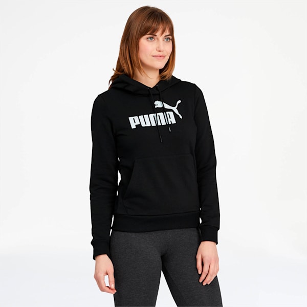 Essentials Women's Hoodie, Cotton Black, extralarge