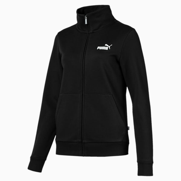 Essentials Fleece Women's Track Jacket, Cotton Black, extralarge-IND