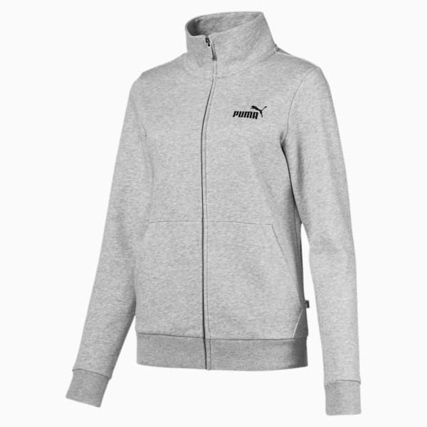 Essentials Fleece Women's Track Jacket, Light Gray Heather, extralarge-IND