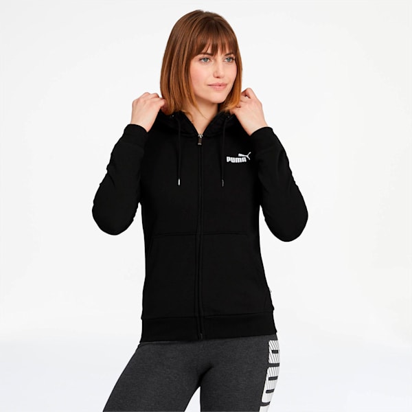 Essentials Women's Hooded Jacket, Cotton Black, extralarge