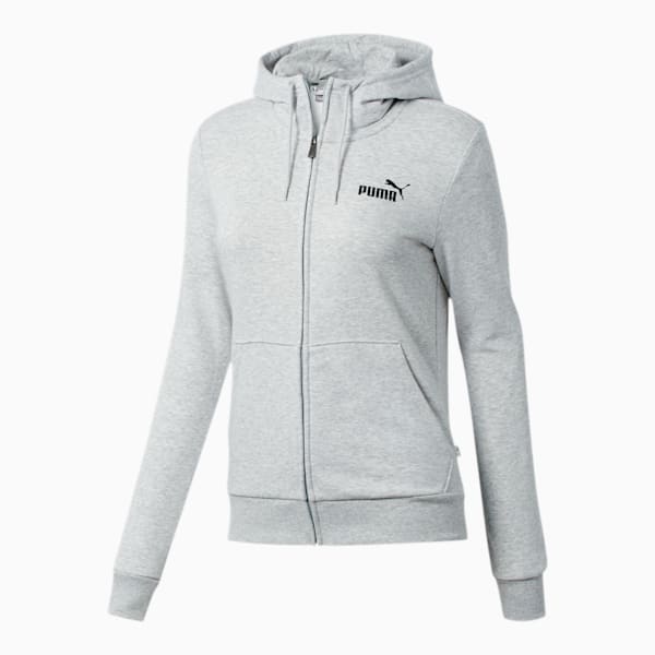 Essentials Women's Hooded Jacket, Light Gray Heather, extralarge