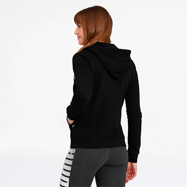 Essentials Women's Hooded Jacket, Cotton Black-Cat, extralarge