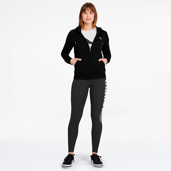 Essentials Women's Hooded Jacket, Cotton Black-Cat, extralarge