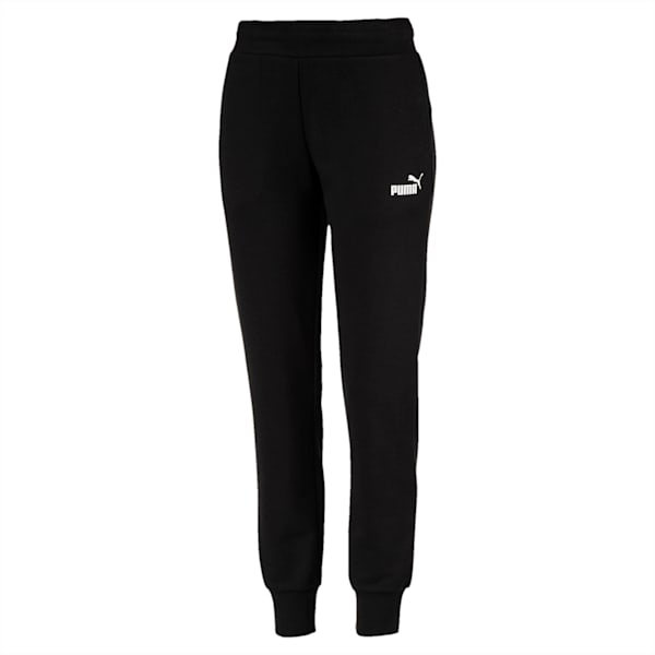 Essential Knitted Women's Sweatpants, Cotton Black, extralarge-IND