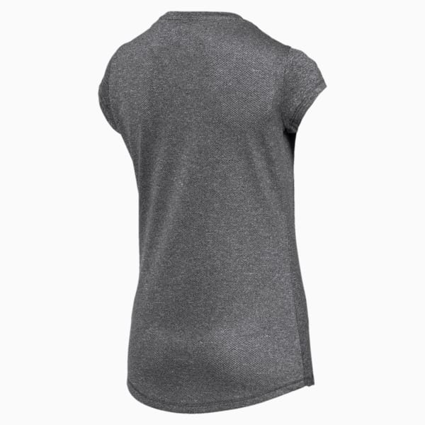 Active Women's Heather Tee, Puma Black Heather, extralarge