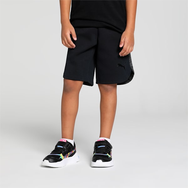 Active Boys' Evostripe Shorts, Cotton Black