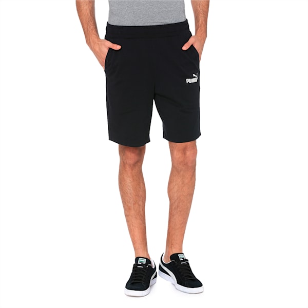 Essentials Jersey Men's Cotton Shorts, Puma Black, extralarge-IND