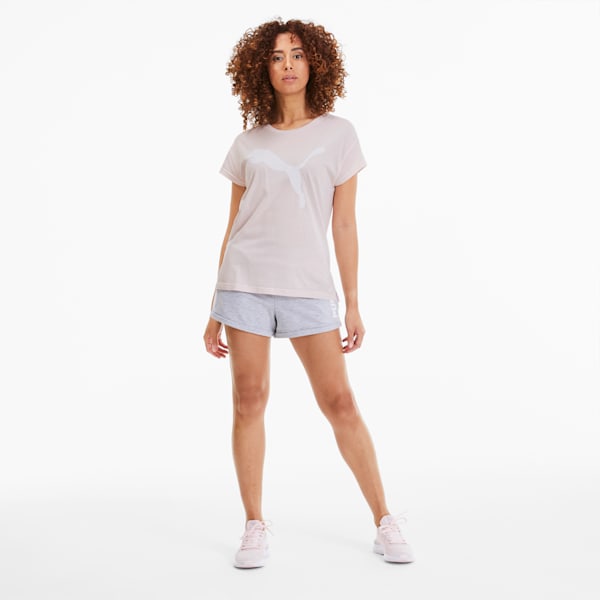 Active Women's Logo Tee, Rosewater, extralarge