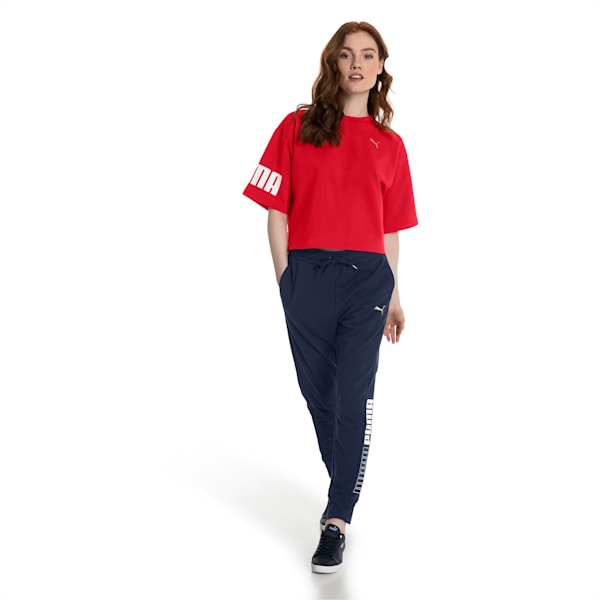 Modern Sport Women's Sweat Tee, Ribbon Red, extralarge-IND
