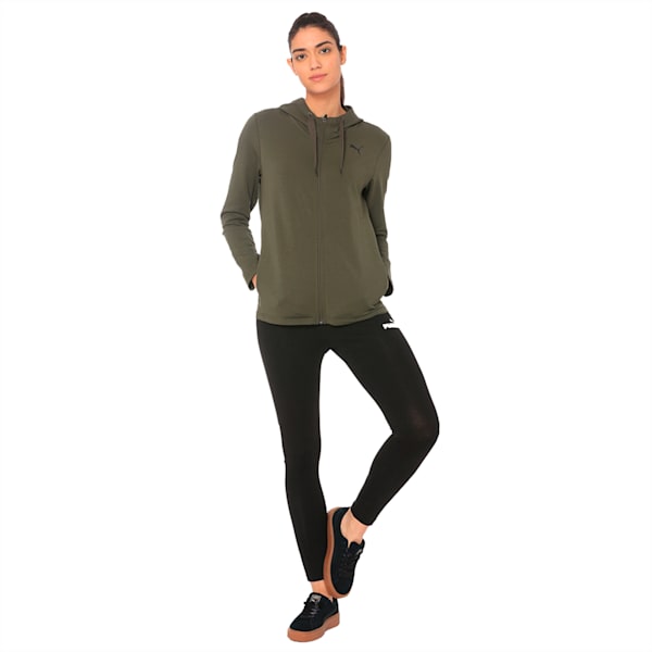 Modern Sport Full Zip Women's Hoodie, Forest Night, extralarge-IND