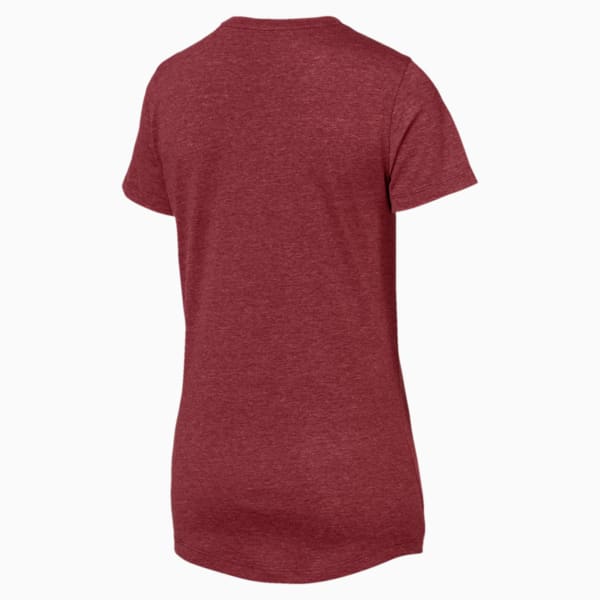 Essentials + Women's Heather Tee, Pomegranate Heather, extralarge