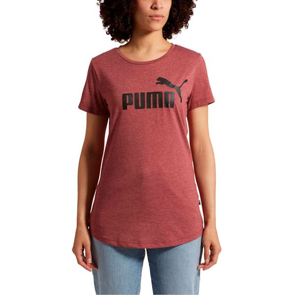 Essentials + Women's Heather Tee, Pomegranate Heather, extralarge