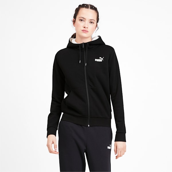 puma women's essentials sherpa hoodie