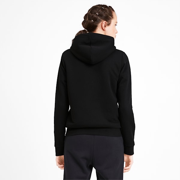 Essentials + Sherpa Women's Hooded Jacket, Cotton Black, extralarge