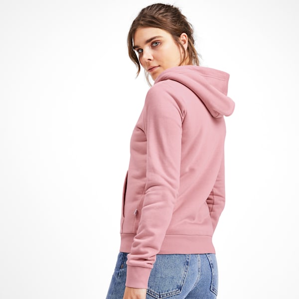 Essentials + Sherpa Women's Hooded Jacket, Bridal Rose, extralarge