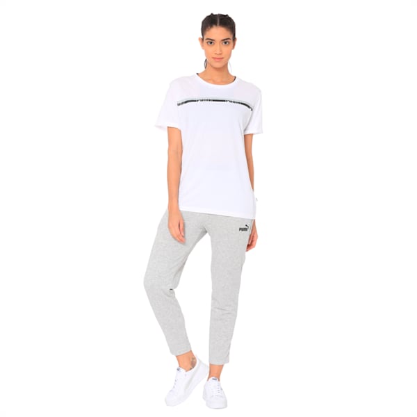 Tape Women's Elongated Tee, Puma White, extralarge-IND