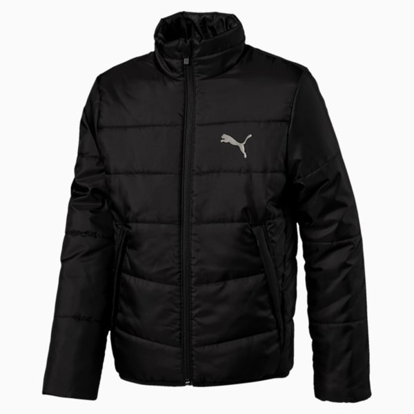 Essential Boys' Padded Jacket JR, Puma Black, extralarge