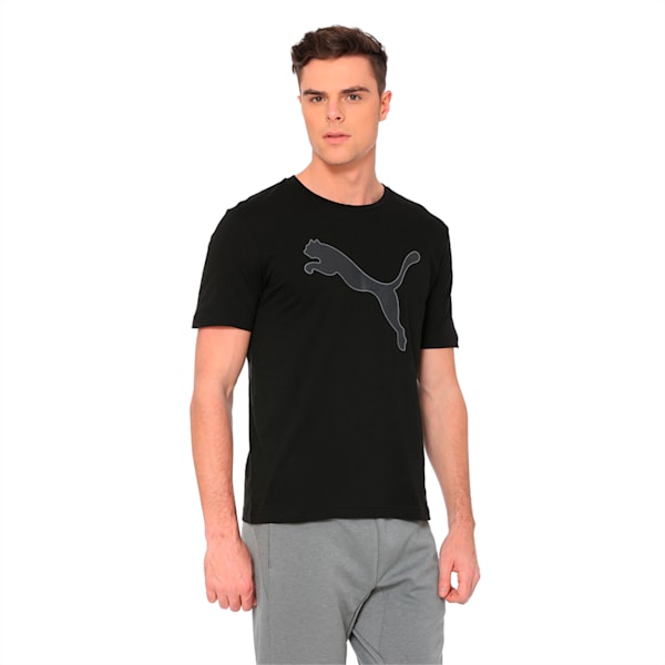 Active P48 Modern Sports Men's Tee, Cotton Black, extralarge-IND