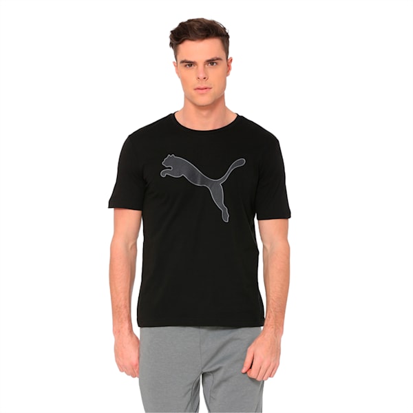 Active P48 Modern Sports Men's Tee, Cotton Black, extralarge-IND