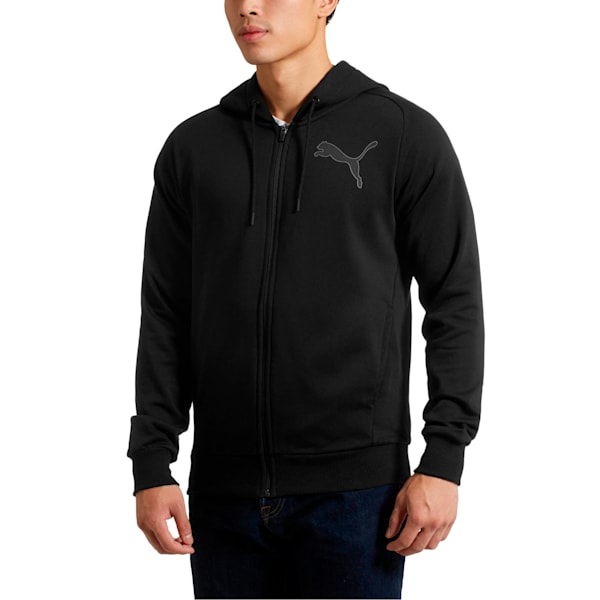 P48 Modern Sport FZ Hoodie, Cotton Black, extralarge