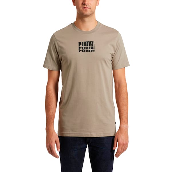 Rebel Up Men's Basic Tee, Elephant Skin, extralarge