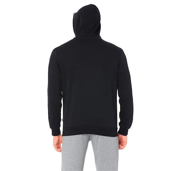 Men's Tape Fleece Hoodie, Cotton Black, extralarge-IND