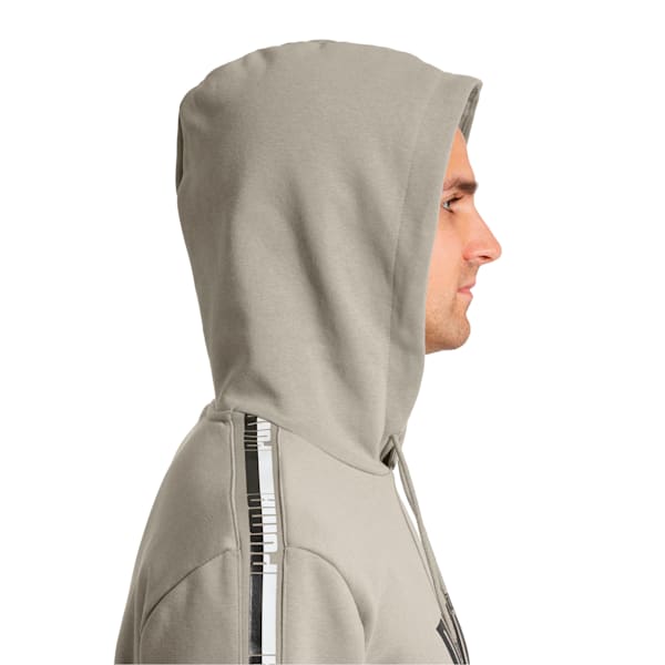 Men's Tape Fleece Hoodie, Elephant Skin, extralarge