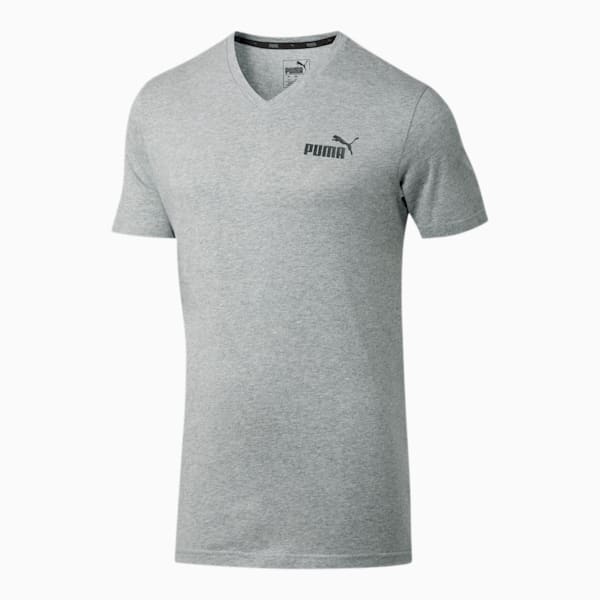 Essentials+ Men's V Neck Tee, Medium Gray Heather, extralarge