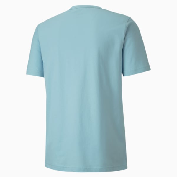 Essentials+ Men's V Neck Tee, Aquamarine, extralarge