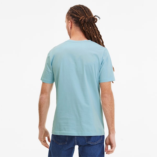 Essentials+ Men's V Neck Tee, Aquamarine, extralarge