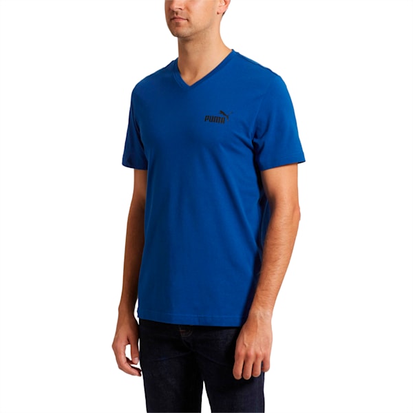 Essentials+ Men's V Neck Tee, Sodalite Blue, extralarge