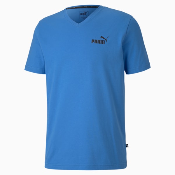 Essentials+ Men's V Neck Tee, Palace Blue, extralarge