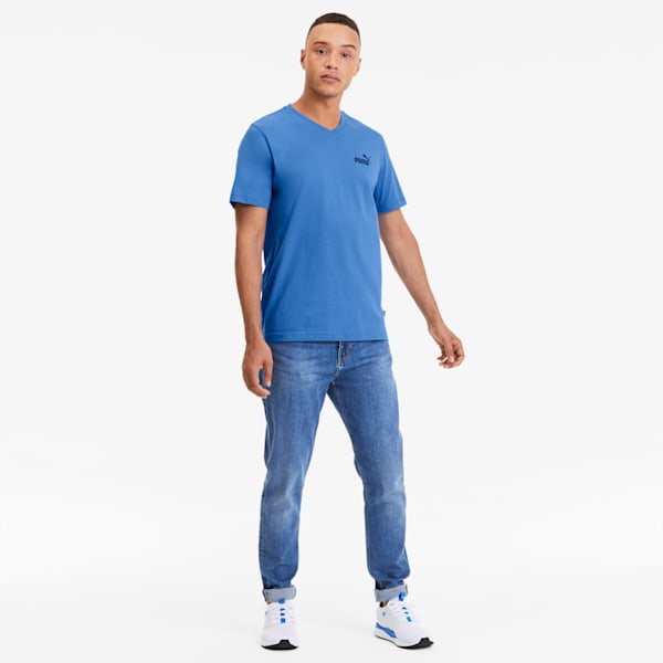 Essentials+ Men's V Neck Tee, Palace Blue, extralarge