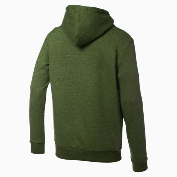 Essentials+ Men's Fleece Hoodie, Garden Green Heather, extralarge