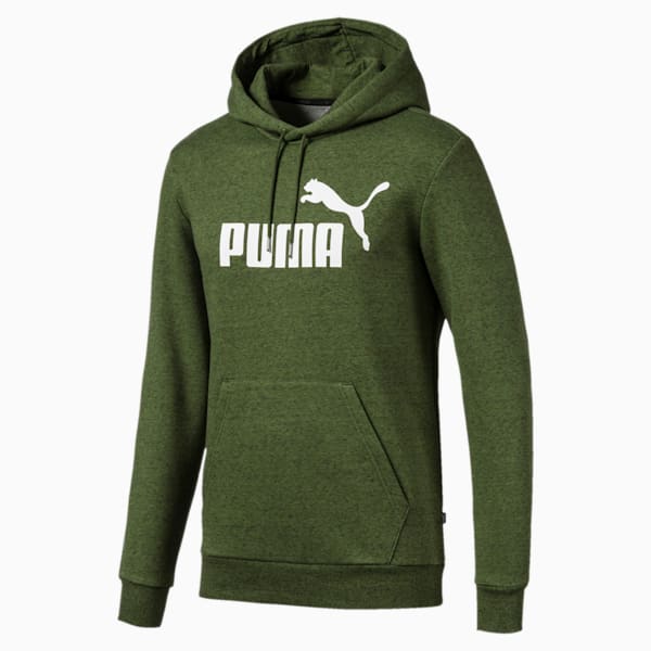 Essentials+ Men's Fleece Hoodie, Garden Green Heather, extralarge